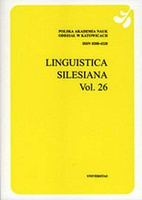 Linguistica Silesiana, vol. 26