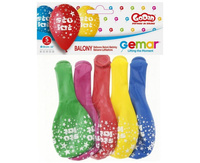 Balony Sto Lat, kolorowe MIX 30cm 5szt