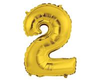 Balon foliowy 2 złoty 35cm