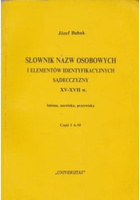 Słownik nazw osobowych i elementów identyfikacyjnych Sądecczyzny (XVI-XVII w.). T.2