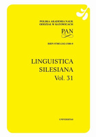 Linguistica Silesiana vol 31
