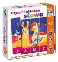 Czytam i układam słowa. Zestaw LAMY. Układanka literowa 4-8 lat