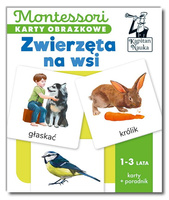 Montessori. Karty obrazkowe Zwierzęta na wsi