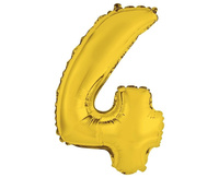 Balon foliowy 4 złoty 35cm