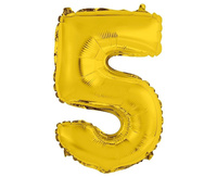 Balon foliowy 5 złoty 35cm