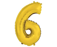 Balon foliowy 6 złoty 35cm