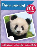 100 naklejek z plakatem. Dzieci zwierząt